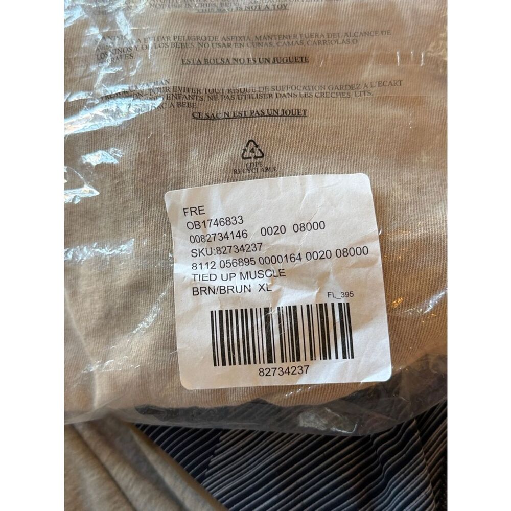 NWT Free People We The Free Tied Up Muscle Tee Size XL - Picture 6 of 13